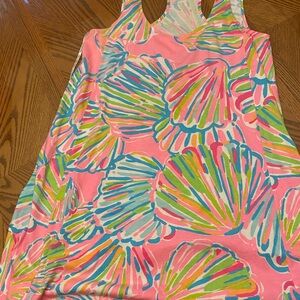 Lilly Pulitzer Pink and Blue Shell Mini Dress
